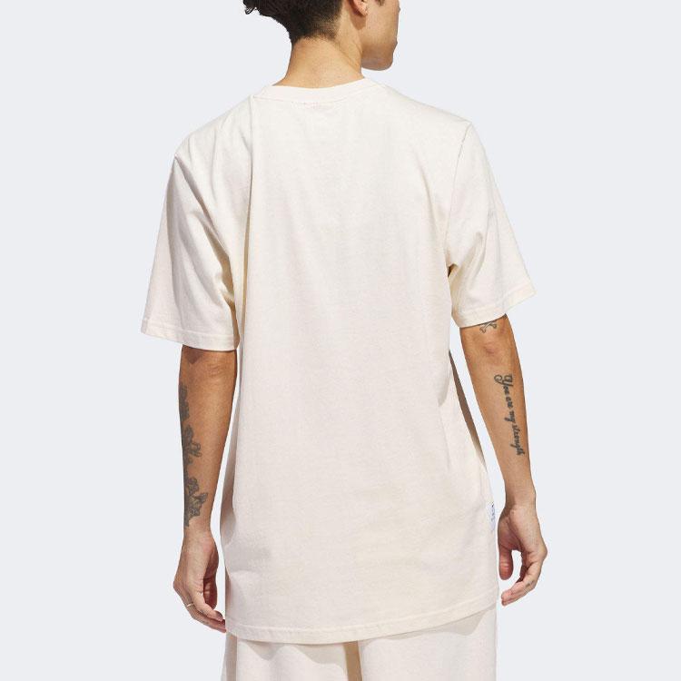 adidas Футболка Originals Shmoofoil Featherweight с круглым вырезом и коротким рукавом с логотипом, мужская, белая IU0103