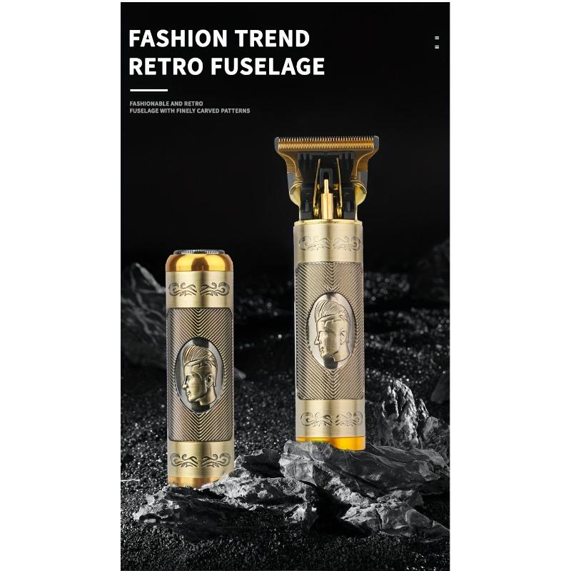 Профессиональная электробритва с Т-образным лезвием, машинка для стрижки волос, USB перезаряжаемая беспроводная бритва для бороды, триммер для носа и ушей, бритва, праздничный подарок для него