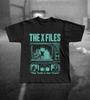 Летняя мужская винтажная футболка из чистого хлопка The X-Files Оверсайз, свободная и дышащая, подходит для повседневной носки