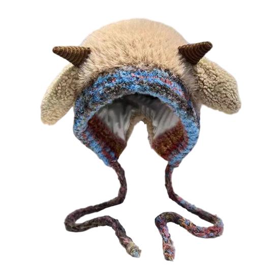 Детская шапка с пингвином, вязаная зимняя шапка, утолщенная теплая 2 в 1, осенне-зимняя вязаная шапка, трансформирующаяся в сумку-тоут