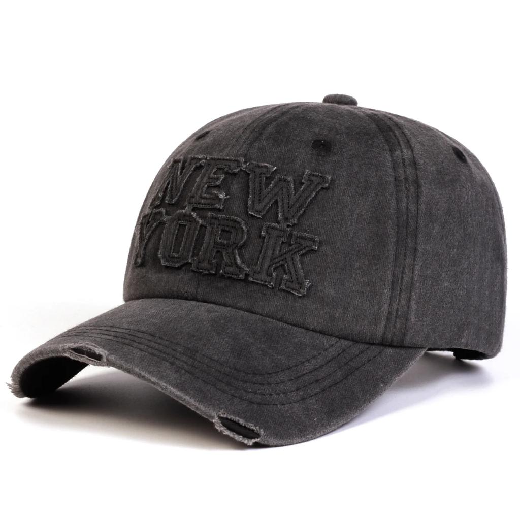 Baseball Wash Stitching Embroidered Stickers York New Brand Latest Fresh Neutral Gender Women Men For Caps Spring Autumn Outdoor Adjustable Casual