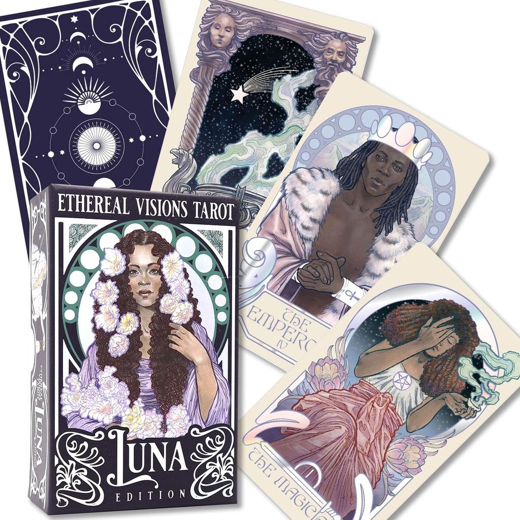 Ethereal Visions Tarot: Luna Edition, Tarot Reading Instructions, Japanese Instruction Manual Included, Authentic, 78 Tarot Cards