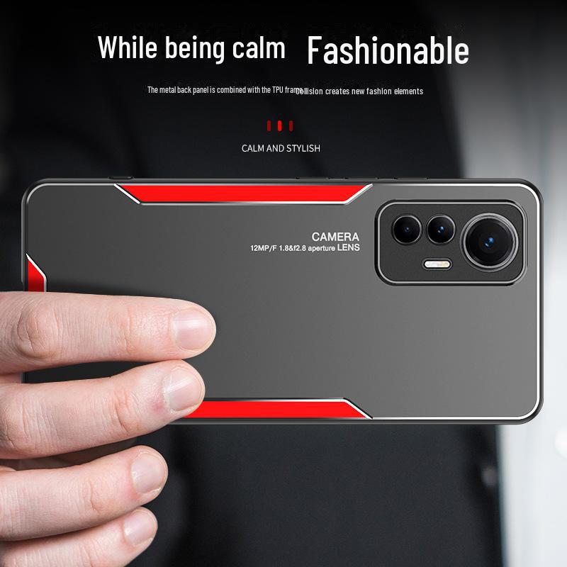 Полный комплект чехла из алюминиевого сплава Blade для Xiaomi 12lite, 12sultra, mi12Tpro. Тонкий матовый дизайн для мужчин и женщин.