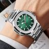 Swiss Luxury Men's Vintage Square Wristwatch - European & American Style, Light Luxury Hot-Selling Timepiece