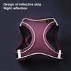 Шлейка для жилета для домашних животных с поводком Дышащая сетка Светоотражающая регулируемая пряжка без рывка Нескользящая нагрудная шлейка для маленьких собак, щенков, кошек, товары для домашних животных