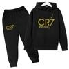 Cr7 Печать Футбольный Идол Одежда Детская Толстовка Набор из 2 шт. Костюм с Брюками Детский Мальчики Спортивный Костюм Девочки Одежда Спортивные Костюмы