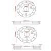 Universal Auto High-quality Aluminium Alloy Steering Wheel Boss Kit Heightening Pad 6 Hole To fit 3 Hole  Fixed Type Heightening