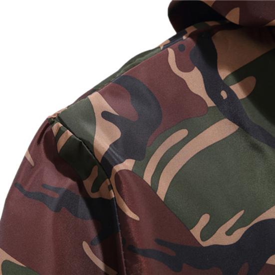 Autumn Coat Camouflage Windproof Waterproof Cardigan Hooded Men Sweatshirt for Work