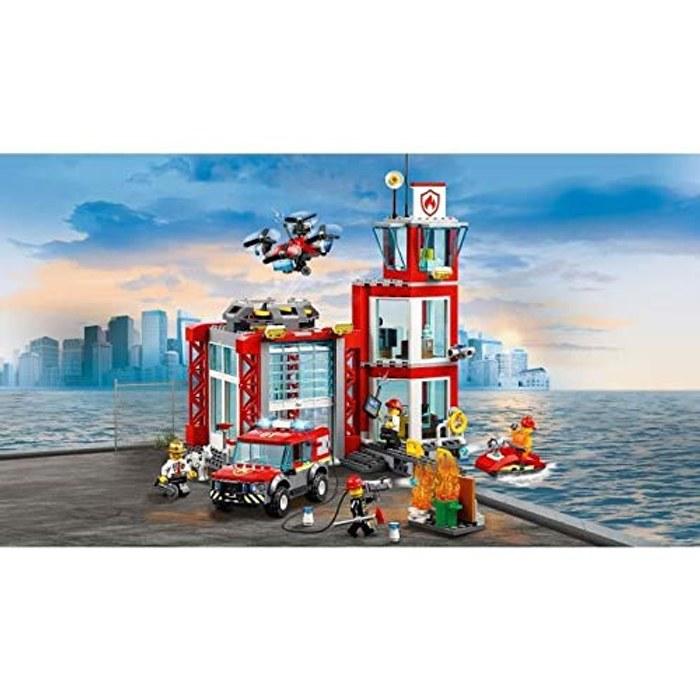 Игровой набор LEGO City Пожарная станция 60215 Строительные блоки для мальчиков