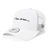 New Era Кепка 9FORTY A-FRAME, Белая, ONSPOTZ, Сетчатая, Эксклюзивно для бесплатной доставки, Рукописный логотип дальнобойщика,