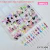 12 Grids Colorful Bowknot Set Resin Ribbon Nail Art Accessories Decoration DIY Manicure Mini Nail Gems