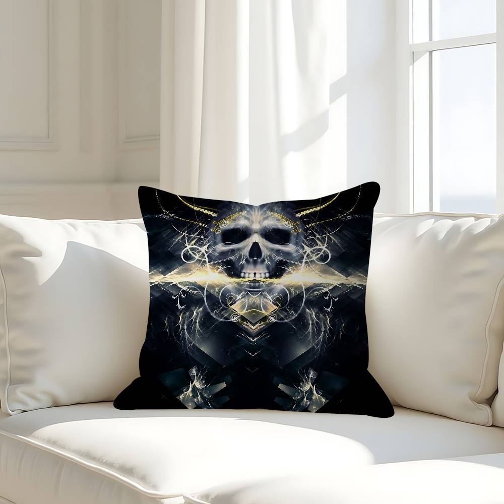 Бог с нами Череп 45*45см Наволочка Чехол для подушки Декор Наволочка Домашняя наволочка Для диванной подушки