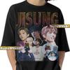 Футболка JISUNG NCT 127 K-POP, Индивидуальная футболка Jisung Nct 127, Винтажный мерч Park Ji-sung с тура, Концертный бутлег-мерч K-pop бойз-бэнда NCT Dream, Рэп-футболки