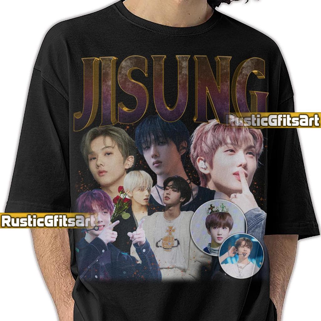 Футболка JISUNG NCT 127 K-POP, Индивидуальная футболка Jisung Nct 127, Винтажный мерч Park Ji-sung с тура, Концертный бутлег-мерч K-pop бойз-бэнда NCT Dream, Рэп-футболки