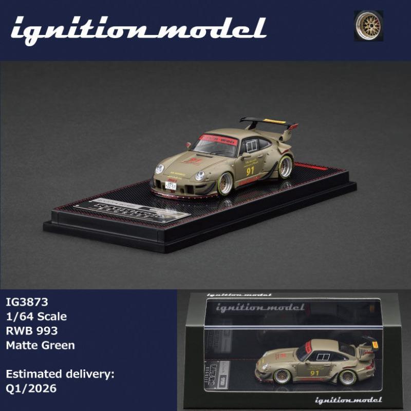 ИГ 1:64 RWB 993 Литая модель автомобиля из сплава, игрушка-подарок для друзей, предмет декора для коллекции взрослых.