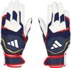 Adidas Baseball Batting 51 Size LBG404 Gloves, Basic, White/Navy (1129), M,