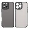 For iPhone 16 Pro Max Case Drop Proof Airbags Frosted Translucent PC+TPU Phone Back Cover
