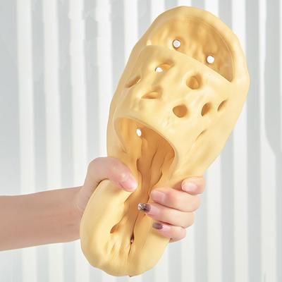 Тапочки для душа с полыми стенками, быстросохнущие, женские, легкие, нескользящие, для ванной, женские, с мягкой подошвой, домашние тапочки для сыра, женские