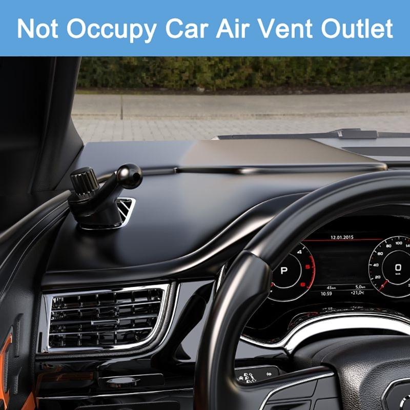 Универсальный зажим для воздуховода для автомобильного держателя телефона, крепление для воздуховода для автомобильного держателя телефона с шаровым шарниром 17 мм / 0,67 дюйма для телефонов