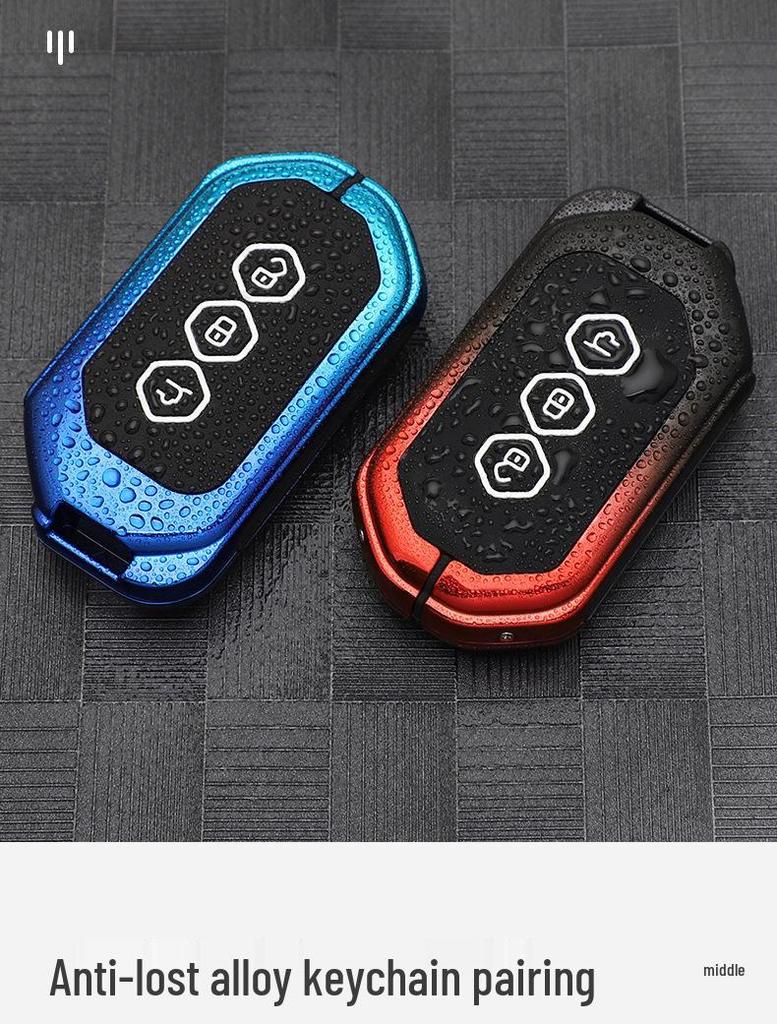 2020 Wuling Victory Key Case: Smart Remote Metal Cover with Full Wrap Protection and Buckle