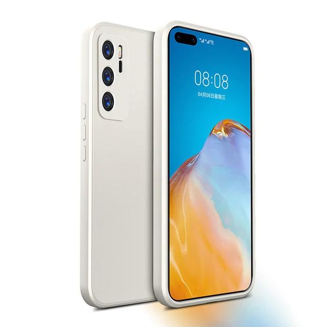 Новый модный чехол для телефона из жидкого силикона для Huawei P50 P40 P30 P20 Mate20 30 60 50 P20 Lite Pro P Smart 2019 красочные аксессуары