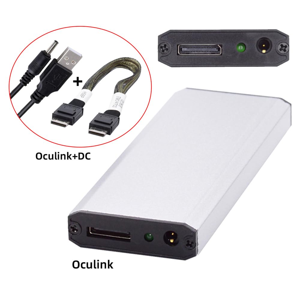 Xiwai Oculink To NGFF To NVME PCIe SSD 2280 Portable SSD Enclosure Adapter for Motherboard SSD SFF-8612 SFF-8611 M.2 M-Key PCI-E