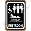 WC туалетная жестяная вывеска плакат винтажные настенные постеры металлический знак декоративная настенная тарелка кухонная табличка металлический винтажный декор аксессуары