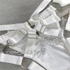 Aduloty Женское сексуальное нижнее белье с выдолбленной металлической цепочкой на бретельках и накладкой на грудь, бюстгальтер на косточках, соблазнительный эротический костюм нижнего белья