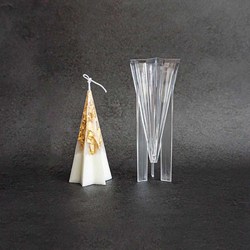 DIY Soy Ice Flower Embossed Ornaments Columnar Candle Mold Aromatherapy Wax Model Home Deor