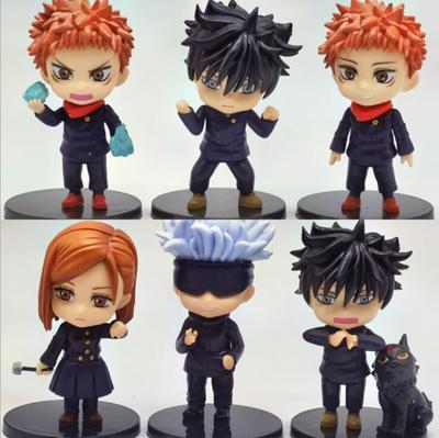 6 шт./комплект Аниме Jujutsu Kaisen Фигурка Модель Игрушки 10 см