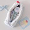 1Pcs Cute Cake Cosmetics Bag Swiss Roll Plush Pencil Case Kawaii Large Capacity Stationery Organizer School Girls Gift