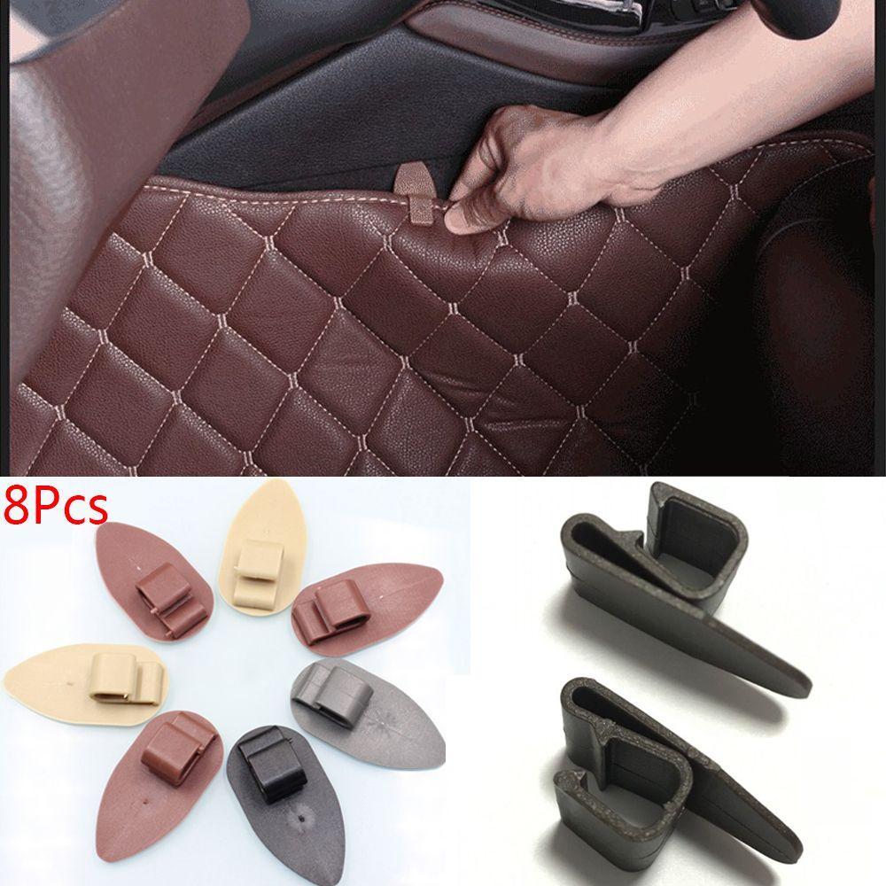8Pcs Practical Clamps Grips Car Clip Carpet Fixing Floor Mats Anti-Slip