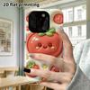 Phone case: 2D flat design suitable for iPhone 18 17 16 15 14 13 Pro protective case, little tomato, perfect Christmas and Halloween holiday gift