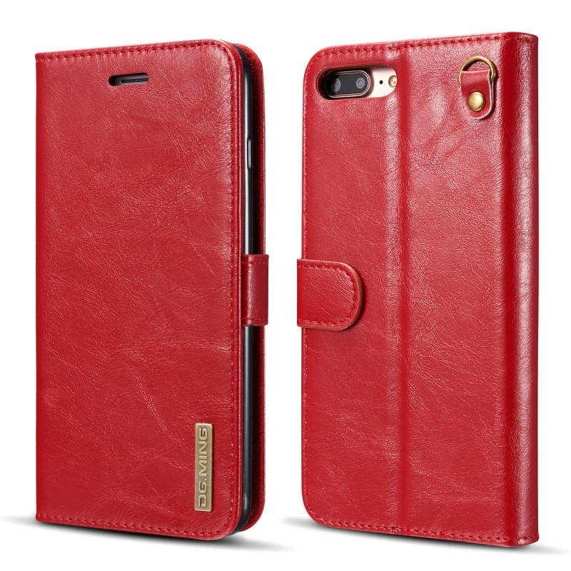 Leather Flip Wallet Case With Card Slots IPhone X / 8 Plus Shockproof Magnetic Retro Style Cover