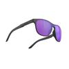 RUDYPROJECT Sound Shield Laser Lens 127mm Sunglasses, Black/Multi Violet, Width