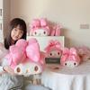 Мультяшные плюшевые игрушки My Melody Милые набивные аниме Кавайные плюшевые игрушки Подушка для спины Подголовник Автомобильные аксессуары Чехол на ремень безопасности