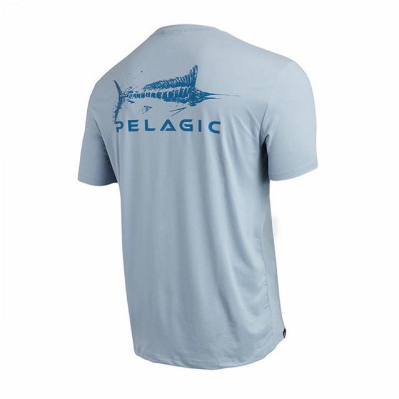 PELAGIC Мужская одежда для спортивной рыбалки Футболка с коротким рукавом Рубашки Быстросохнущая Дышащая