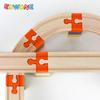 New Wooden Train Track Adapter Rail Building Block Connector Compatible All Brand Wood Railway Wooden Train Track Accessories