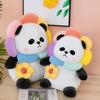 2022 New Sunflower Red Panda Plush Toy Animal Sunshine Panda Doll Children's Soothing Gift