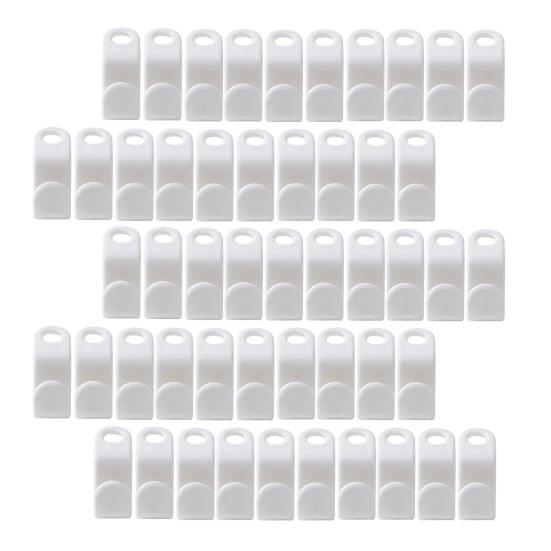 50 шт. крючки для одежды без заусенцев, компактные многофункциональные соединители для вешалок, инструмент для гардероба