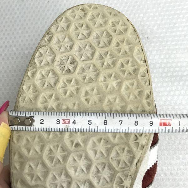 Adidas Оригинальные кожаные кроссовки GAZELLE 27.5 красно-коричневые(ИСПОЛЬЗОВАЛ)