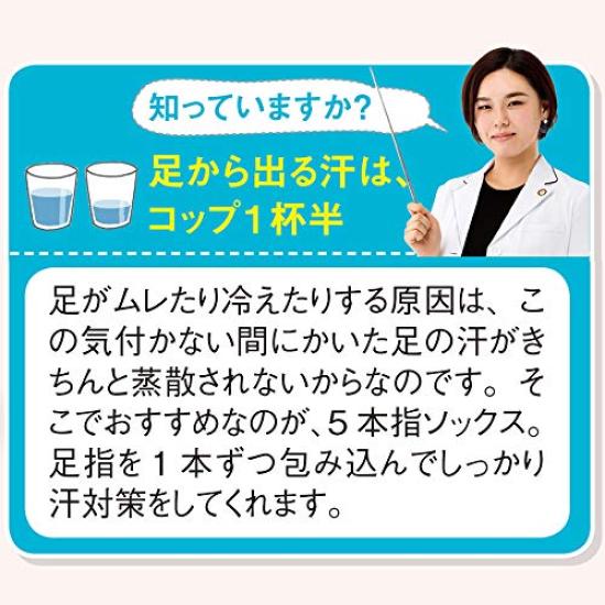 Nursery Compression Knee Socks for 5 Pairs Sizes Black 9000024A Five-Toe Nurses, Medical, Office, Women's, (x 1), 23-25, (5 Pairs)