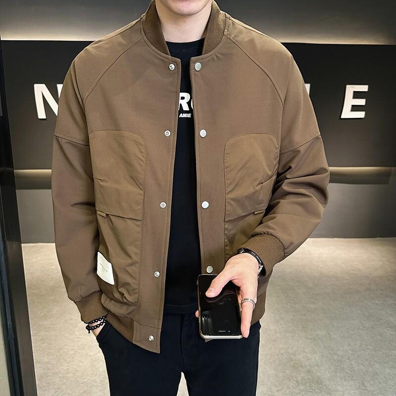 Высококлассная куртка в гонконгском стиле, мужская куртка, весна и осень, новая повседневная бейсбольная форма, мужской красивый топ, модный бренд
