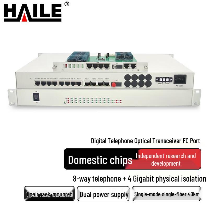 HAILE Цифровой телефонный оптоволоконный мультиплексор