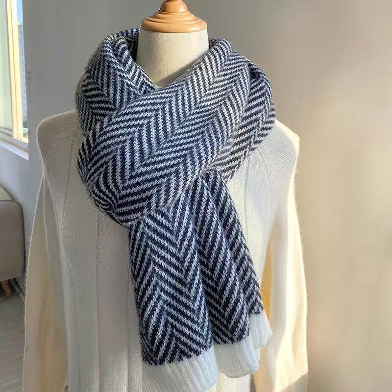 Soft Imitation Cashmere Scarf Elegant Plaid Large Scarves Thick Coldproof Warm Shawl for Women Female Autumn & Winter