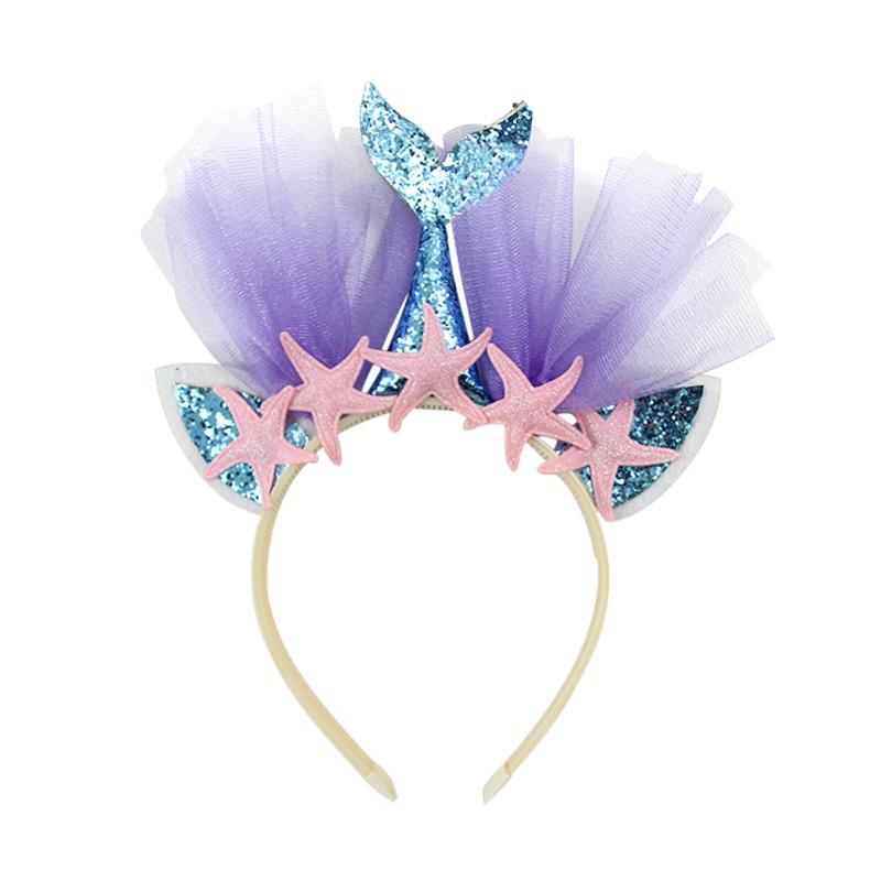 Русалочка вечеринка сувенир для детей фото очки/татуировки наклейки/повязка на голову/хлопающий круг игрушка девочка день рождения подарок декор для детского душа