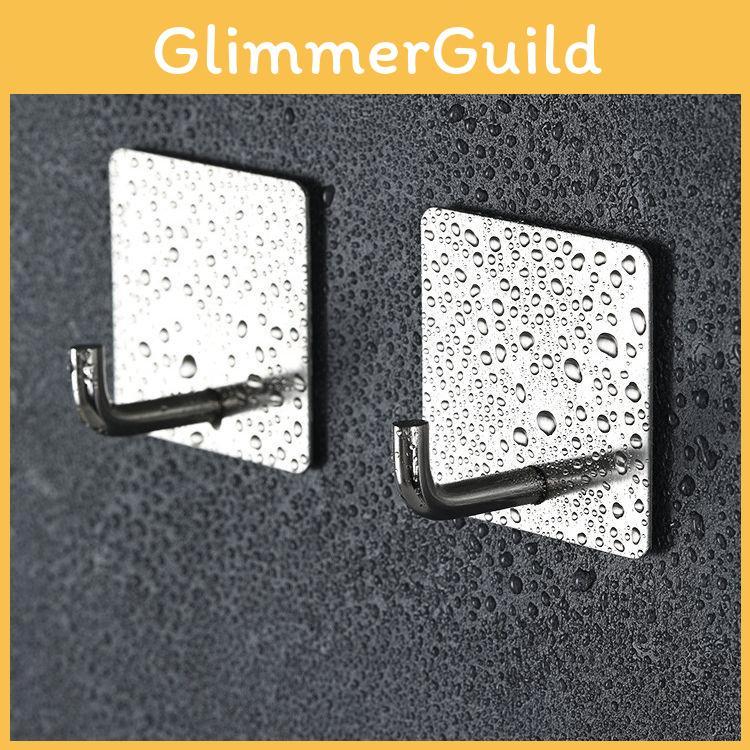 Набор прочных самоклеящихся крючков с отделкой из нержавеющей стали для хранения инструментов на стене