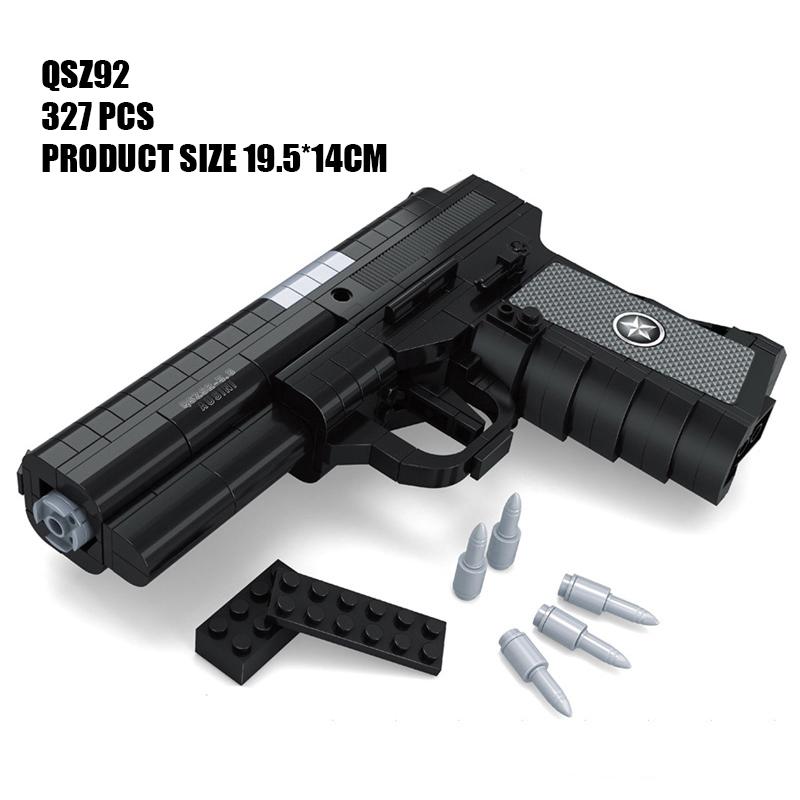 Пистолет Ausini AK47, револьвер, пистолет-пулемет, снайпер, WW2, военная армия, спецназ, модель оружия, строительные блоки, строительные игрушки