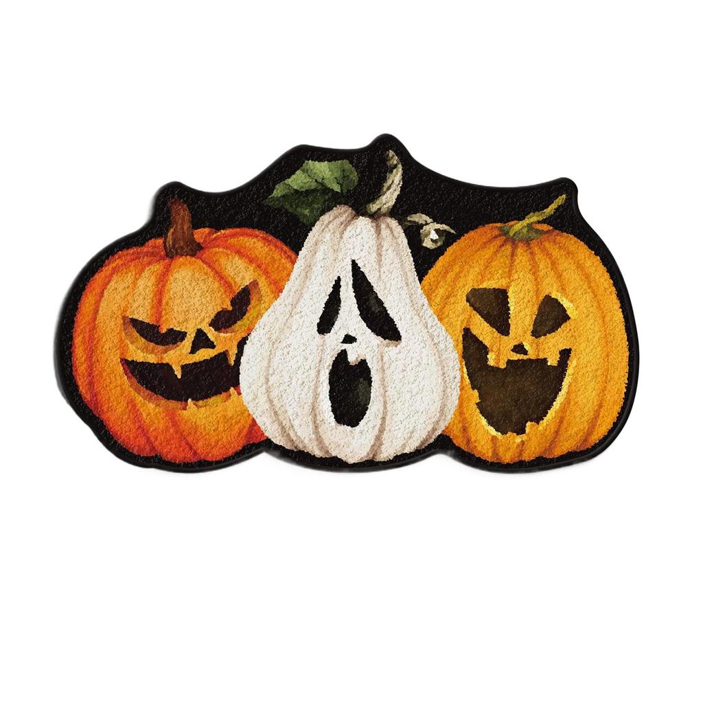 2 шт. коврика на Хэллоуин 14 дюймов X 24 дюйма, стеганые, нескользящие, для ванной комнаты, входной двери, гостиной, коврики