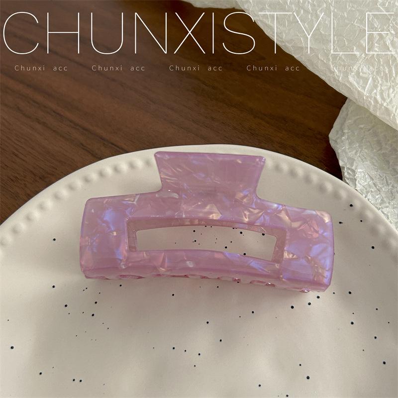 Large French Retro Mermaid Color Hairpin Shark Clip